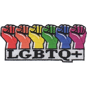 LGBTQ Rainbow Fists Human Rights Gay Patch - Embroidered Patch Applique