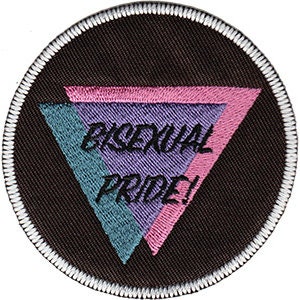 Bisexual Pride Human Rights Equality Round Patch - Embroidered Patch Applique - LGBTQ Human Rights Rainbow Gay