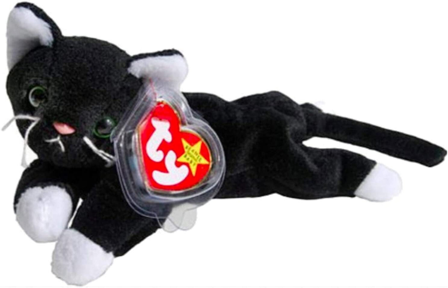 ZIP The Black Cat Ty Beanie Baby Retired Beanbag Plush - New with Tags