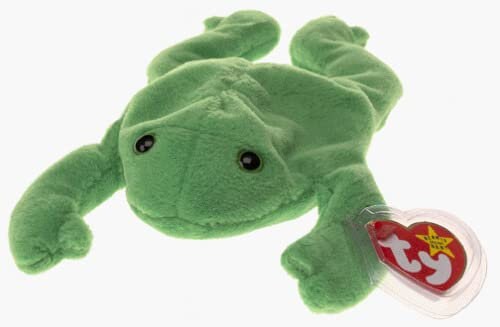 LEGS The Frog Ty Beanie Baby Retired Beanbag Plush - New with Tags