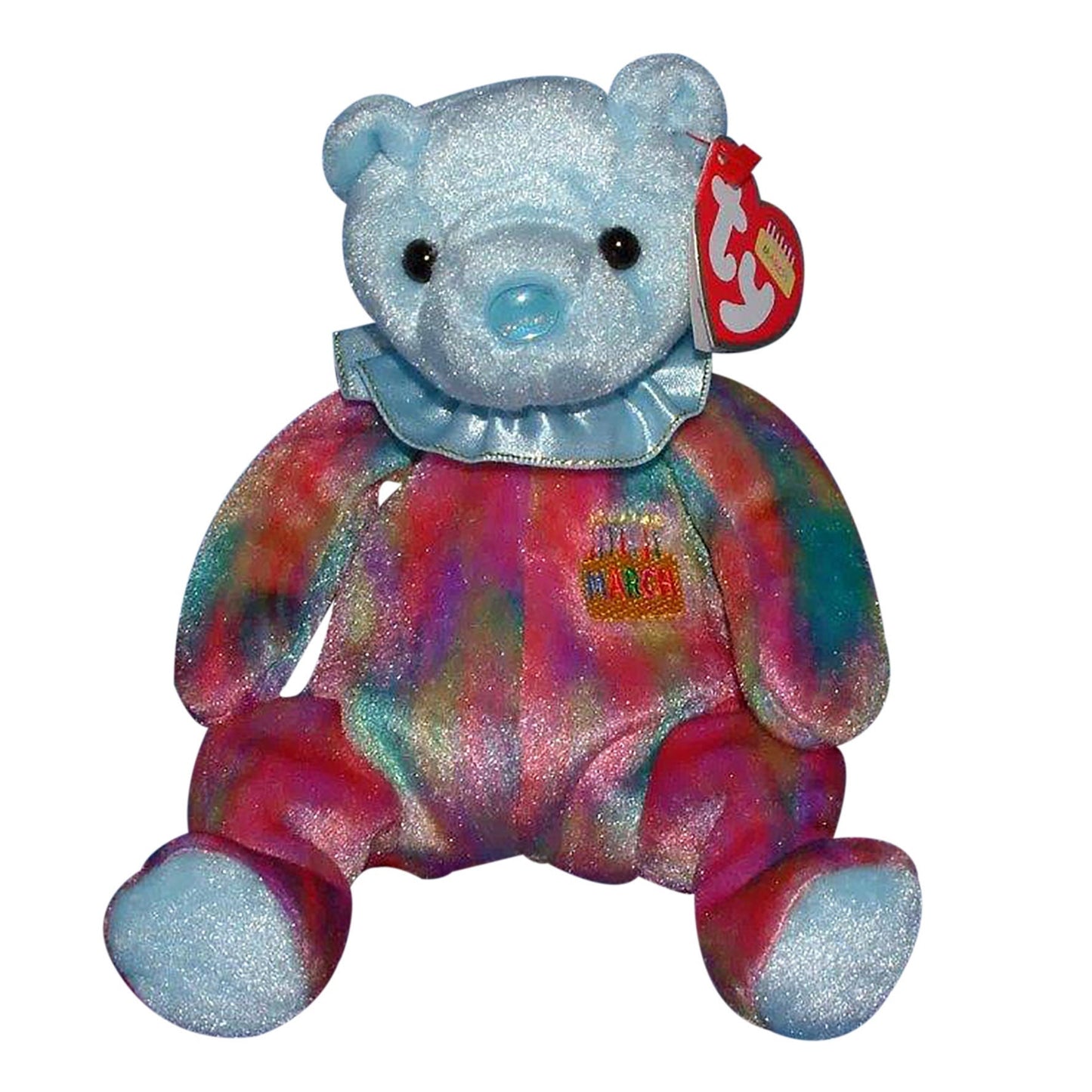 MARCH the Birthday Bear Ty beanie baby Retired Beanbag Plush - New with Tags Vintage 1990s