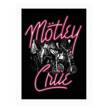 MOTLEY CRUE Pink Neon Magnet - 2.5x3.5 Inch - Magnet for Refrigerators and Lockers - Rock Band Craft Supply(Fridge Magnet)