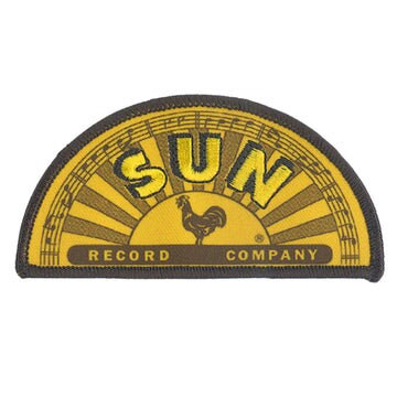 SUN RECORDS Half Circle Logo Patch - 4x2 Inch - Record Company Embroidered Music Patch Applique Craft Supply