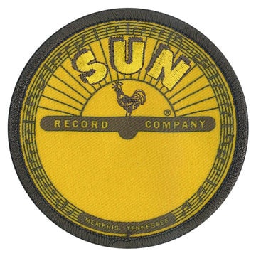 SUN RECORDS Traditional Logo Patch - 3.25 Inch - Memphis 1952 American Independent Record Label Embroidered Music Patch Applique Craft Suppl