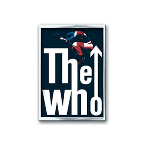 THE WHO Metal Pin Badge - Approx 1 Inch - The Who Leap Logo Rock Band - Pinback Badge Button Lapel Pin With Butterfly Clutch Attachment