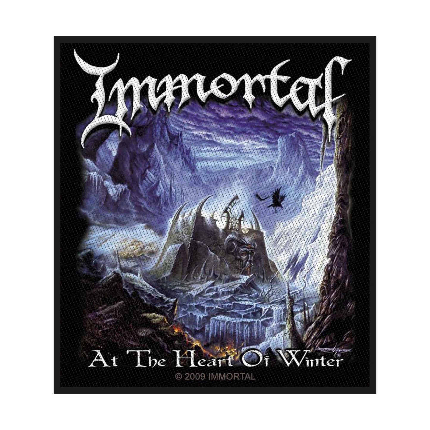 IMMORTAL At the Heart of Winter Patch - 3.5x3.5 Inch - Norwegian Black Metal Embroidered Patch Applique Craft Supply - Officially Licensed