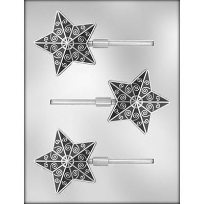 SHARK Sucker Chocolate Candy Mold -- Ocean Fishing Sharks Fish Saltwater Lolly Lollipop Craft Supply