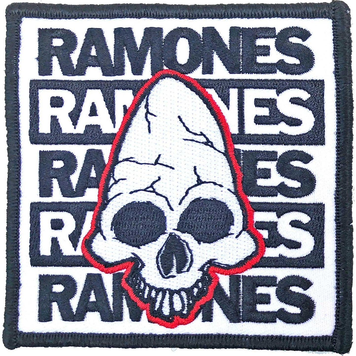RAMONES Pinhead Patch - Approx 3.5x3.5 Inch - Ramones Punk Rock Band Embroidered Patch Applique Craft Supply - Officially Licensed