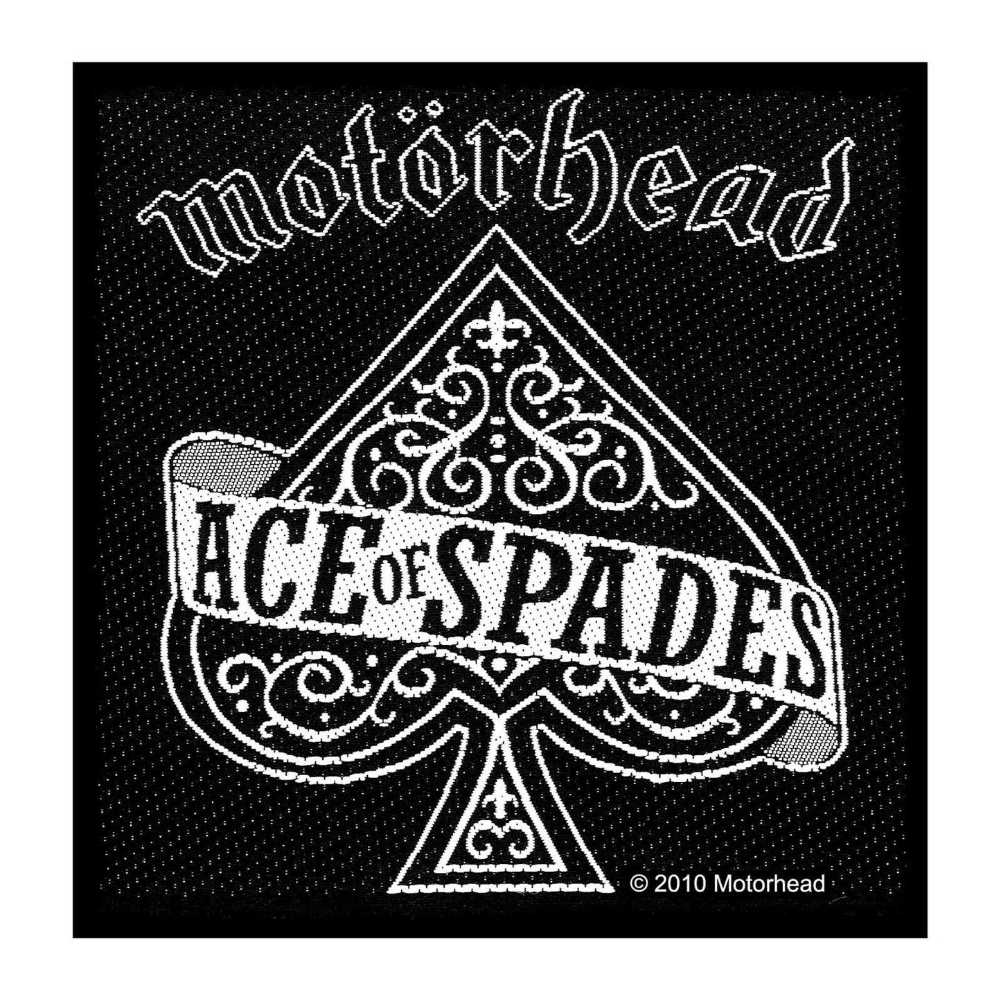 MOTORHEAD Patch - 4x4 Inch - Motorhead Ace Of Spades Album Rock Band Logo Embroidered Patch Applique Craft Supply - Officially Licensed