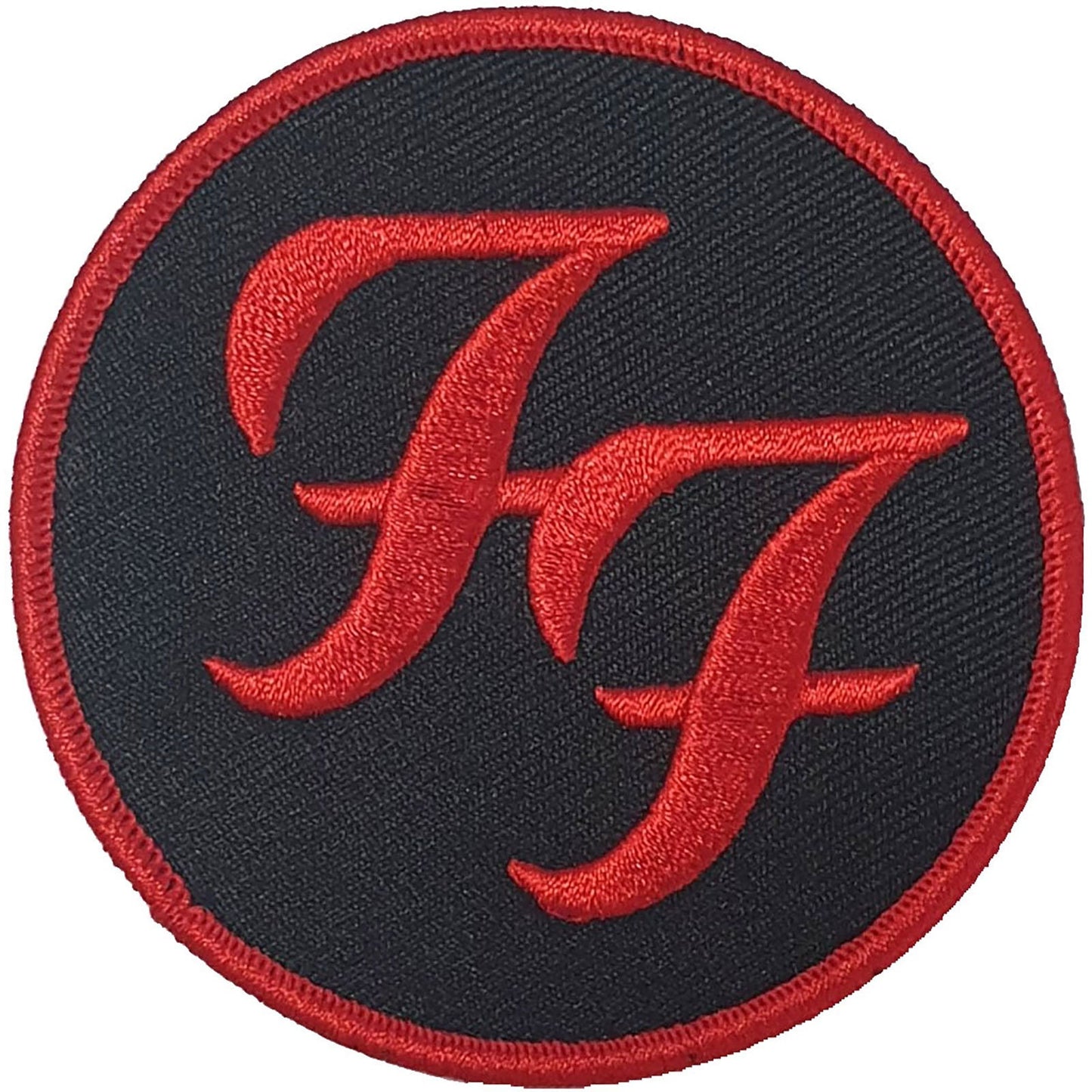 FOO FIGHTERS Patch - 3 Inch - Foo Fighters Rock Band Circle Logo - Embroidered Patch Applique Craft Supply - Officially Licensed