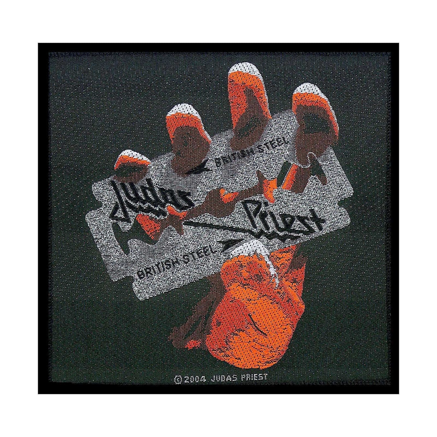 JUDAS PRIEST British Steel Patch - Approx 4x4 Inch - Judas Priest Heavy Metal Embroidered Patch Applique Craft Supply - Officially Licensed