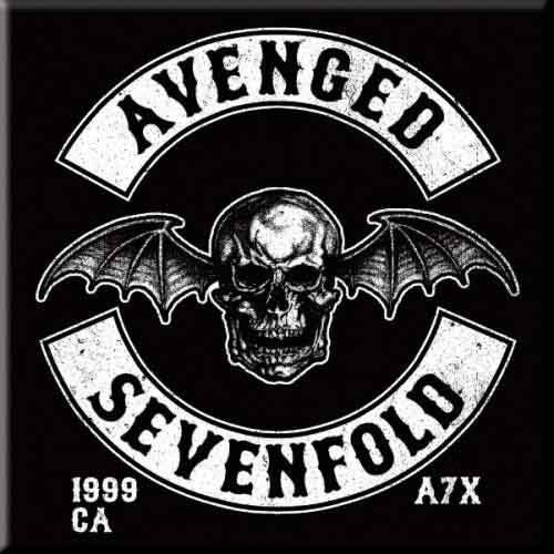AVENGED SEVENFOLD Death Bat Crest Magnet - 3x3 Inch - American Heavy Metal Band Avenged Sevenfold Magnet for Refrigerators and Lockers