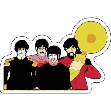 THE BEATLES Yellow Submarine The Band Sticker Decal - 6x4.1 Inch - Paul John George Legendary Rock Band Vinyl Decal Sticker Craft Supply