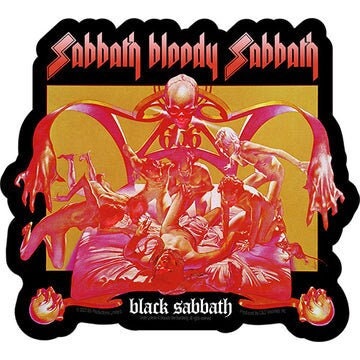 BLACK SABBATH Bloody Sabbath Sticker Decal - 4x4.5 Inch - Bloody Black Sabbath Rock Band Vinyl Decal Sticker Craft Supply