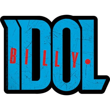 BILLY IDOL Logo Sticker Decal - 5.5x4 Inch - British Rockstar Musician Concert Rock Band Vinyl Decal Sticker Craft Supply