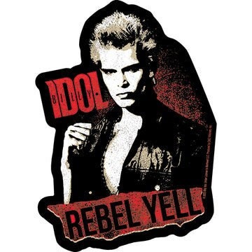 BILLY IDOL Rebel Yell Sticker Decal - 3.8x5.25 Inch - British Rockstar Musician Concert Rock Band Vinyl Decal Sticker Craft Supply