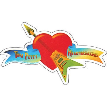 TOM PETTY Vintage Logo Sticker Decal - 7.3x4.25 Inch - Heartbreakers Rockstar Guitarist Concert Rock Band Vinyl Decal Sticker Craft Supply