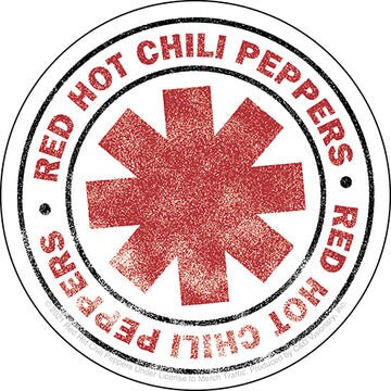 Red Hot Chili Peppers Round Sticker Decal - 4 Inch - American Rock Band Vinyl Decal Sticker Craft Supply
