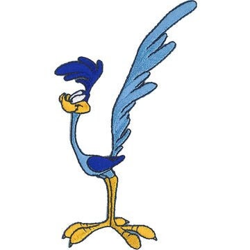 ROAD RUNNER Standing Patch - 2.8x4.6 Inch - Road Runner Bugs Bunny Looney Tunes Cartoon Classic Embroidered Patch Applique Craft Supply