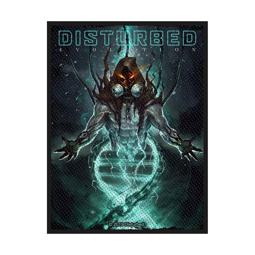 DISTURBED Band Patch - 2.5x4 Inch - Disturbed Evolution Hooded Heavy Metal Band Embroidered Patch Applique - Officially Licensed