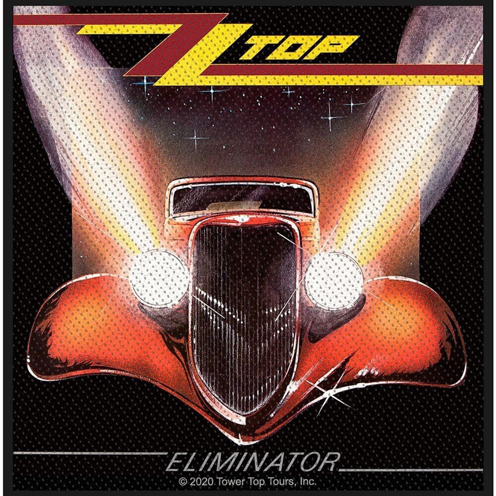 ZZ TOP Patch - 4x4 Inch - ZZ Top Eliminator Album Rock Band Embroidered Patch Applique - Officially Licensed
