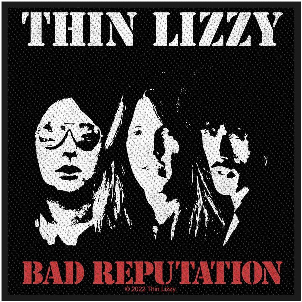 THIN LIZZY Patch - 4x4 Inch - Thin Lizzy Bad Reputation Hard Rock Band Embroidered Patch Applique Craft Supply - Officially Licensed