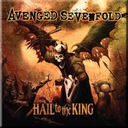 AVENGED SEVENFOLD Hail to the King Magnet - 3x3 Inch - American Heavy Metal Band Avenged Sevenfold Magnet for Refrigerators and Lockers