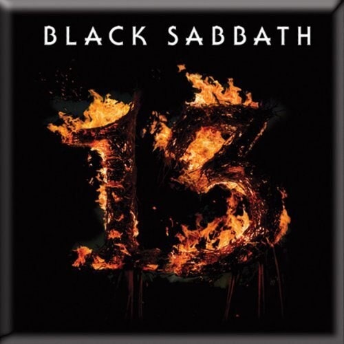 BLACK SABBATH 13 Studio Album Magnet - 3x3 Inch - Rock Band Black Sabbath Magnet for Refrigerators and Lockers