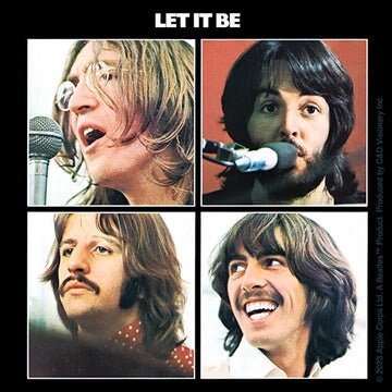 THE BEATLES Let It Be Album Sticker Decal - 4x4 Inch - Lennon McCartney Harrison Starr Legendary Rock Band Vinyl Decal Sticker Craft Supply