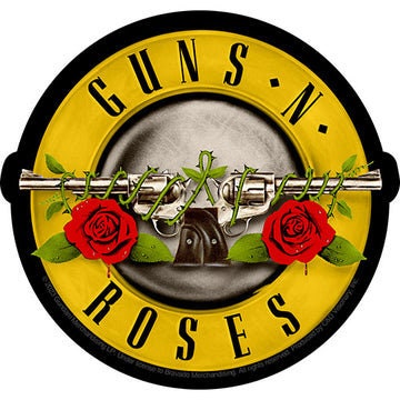 GUNS N' ROSES Bullet Logo Sticker Decal - 4.5x4.25 Inch - Album Heavy Metal Rock Band Vinyl Decal Sticker Craft Supply