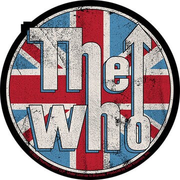 THE WHO Union Jack Logo Sticker Decal - 4.25 Inch - British Flag The Who Rock Band Vinyl Decal Sticker Craft Supply