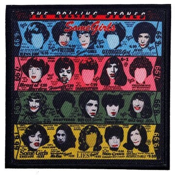 THE ROLLING STONES Patch - 3.2x3.2 Inch - Rock Band Rolling Stones Some Girls Album Embroidered Rock Band Patch Applique Craft Supply