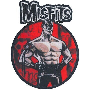 MISFITS Patch - 3.3x4.4 Inch - MISFITS Jerry Only Bassist Vocalist Punk Rock Band Embroidered Patch Applique Craft Supply