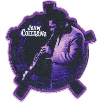 JOHN COLTRANE Patch - 3.3x3.6 Inch - John Coltrane Music Circle Jazz Saxophonist Bandleader Composer Embroidered Patch Applique Craft Supply