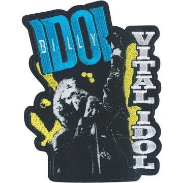 BILLY IDOL Patch - 3x3.9 Inch - British Rockstar Billy Idol Vital Idol Musician Concert Rock Band Embroidered Patch Applique Craft Supply