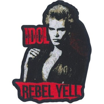 BILLY IDOL Patch - 3.5x4.6 Inch - British Rockstar Billy Idol Rebel Yell Musician Concert Rock Band Embroidered Patch Applique Craft Supply