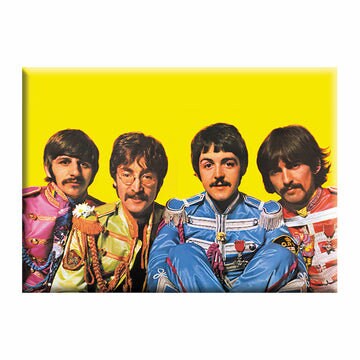 THE BEATLES Magnet - 3.5x2.5 Inch - Lennon McCartney Beatles Sgt. Pepper Photo Magnet for Refrigerators and Lockers - Rock Band Craft Supply