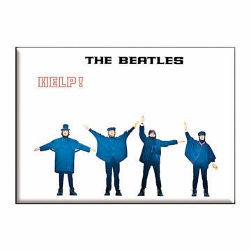 THE BEATLES Magnet - 3.5x2.5 Inch - Lennon McCartney Beatles Help! Magnet for Refrigerators and Lockers - Rock Band Craft Supply