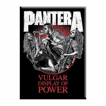 PANTERA Magnet - 2.5x3.5 Inch - Vulgar Display of Power Pantera Magnet for Refrigerators and Lockers - Heavy Metal Rock Band Craft Supply
