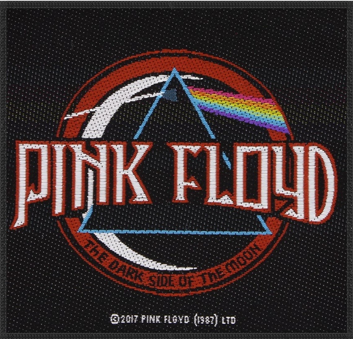 PINK FLOYD Patch - 4x4 Inch - Pink Floyd Distressed Dark Side Rock Band Embroidered Patch Applique Craft Supply - Officially Licensed