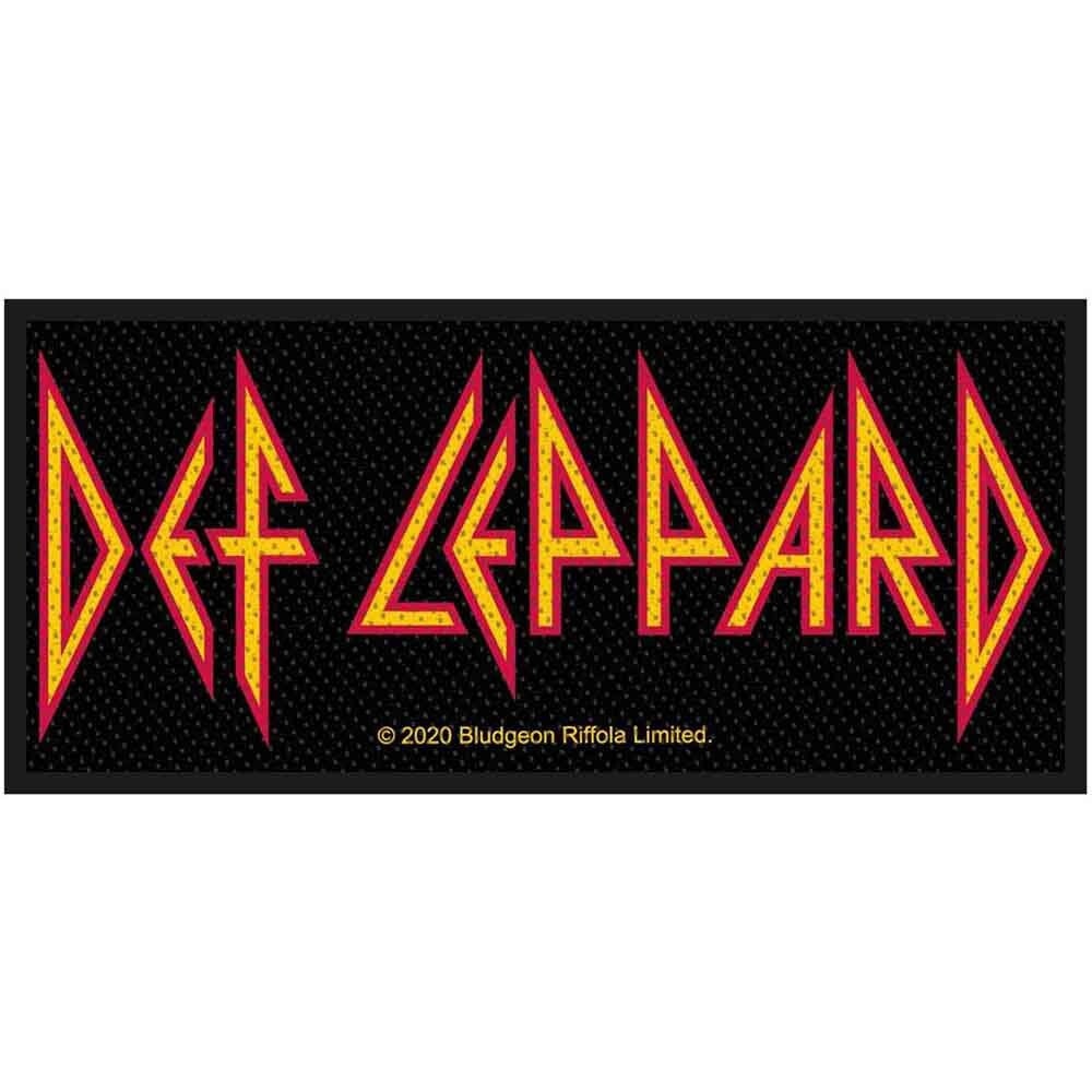 DEF LEPPARD Logo Patch - Approx 4x2 Inch - English Rock Band Embroidered Patch Applique Craft Supply - Officially Licensed