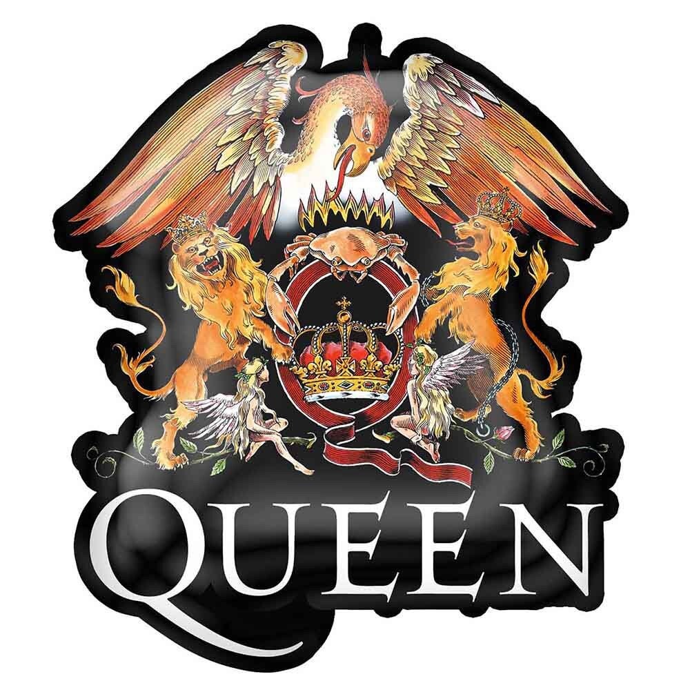QUEEN Logo Lapel Pin - 1.5 Inch - Freddie Mercury Brian May QUEEN Crest Rock Band Pinback Badge Button With Butterfly Clutch Attachment