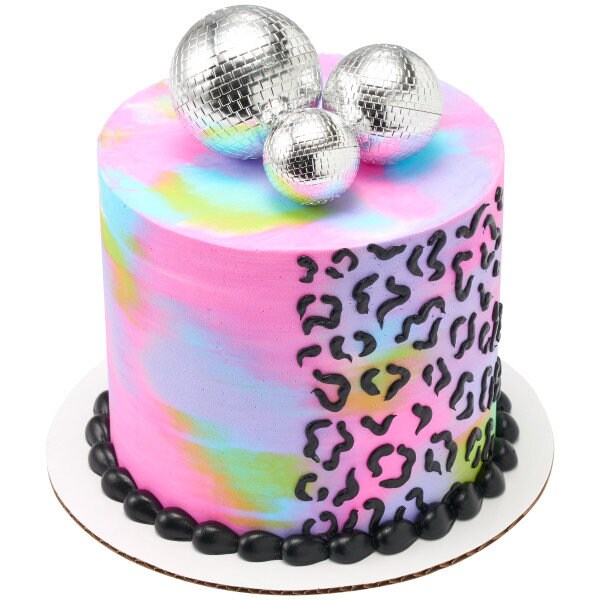 Groovy Disco Ball Cake Topper - Dance Party Kids Disco Music Birthday Party Cake Decoration - Kids Birthday Decoset Craft Supply