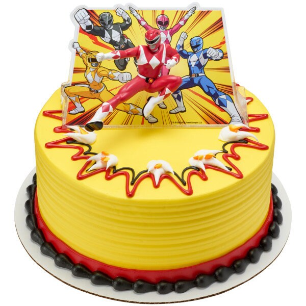 Power Rangers Cake Topper - Power Rangers It's Morphin Time Birthday Party Cake Decoration - Kids Birthday Decoset Craft Supply