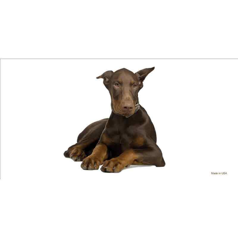 Doberman Pinscher Dog Breed Sticker Decal - 6x3 Inch - Novelty Rectangle Sticker Decal - Water Resistant Car Truck Window Craft Supply
