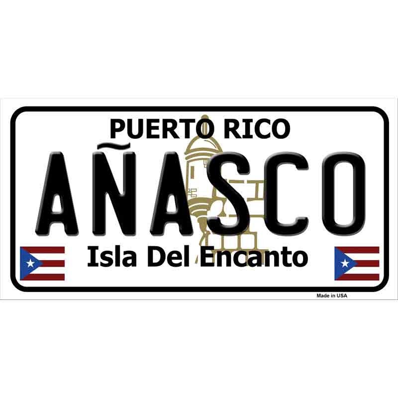 Anasco Puerto Rico Sticker Decal - 6x3 Inch - Novelty Rectangle Sticker Decal - Water Resistant Car Truck Window Craft Supply