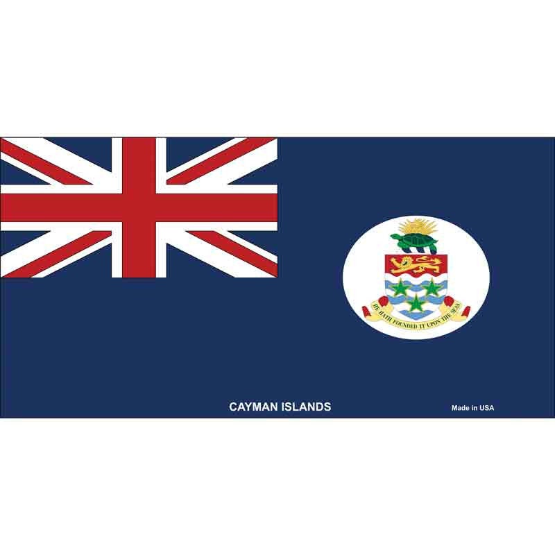 Cayman Islands Country Sticker Decal - 6x3 Inch - Novelty Rectangle Sticker Decal - Water Resistant Car Truck Window Craft Supply