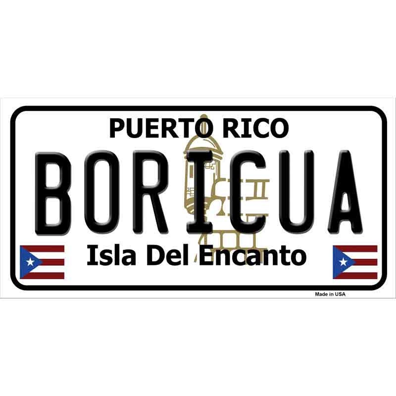 Boricua Puerto Rico Sticker Decal - 6x3 Inch - Novelty Rectangle Sticker Decal - Water Resistant Car Truck Window Craft Supply