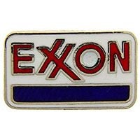 Exxon Logo Lapel Pin - Mobil Oil Gas Station Exxon Gasoline Company - Enamel Pin for Backpack Tie Shirt Trading Button Pinback Craft Supply