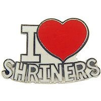 Shriner Heart Lapel Pin - I Love Shriners Hospitals for Children- Enamel Pin Backpack Tie Shirt Trading Button Pinback Craft Supply